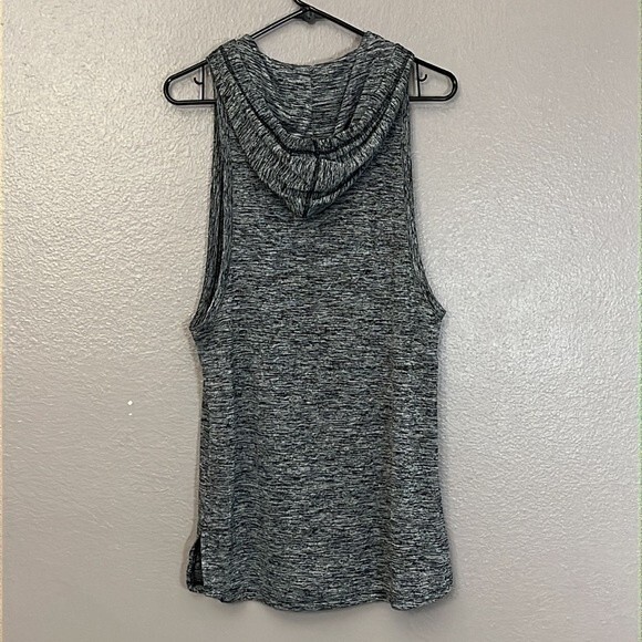 Under Armour woman’s Small Heather Gray Heat Gear Long Hooded Tank Dress Tunic - Picture 10 of 14
